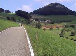 Following Route 3 along Schafmattstrasse, just beyond Rohr, 39.7 miles into the ride